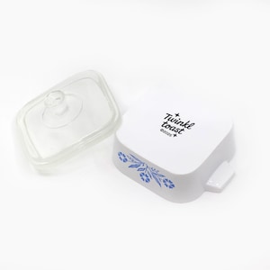 Mini Cornflower Trinket Box | Corning Ware Inspired Casserole | Vintage Kitchen Decor | Pyrex Lover Gift | Ring Dish | Resin Jewelry Holder