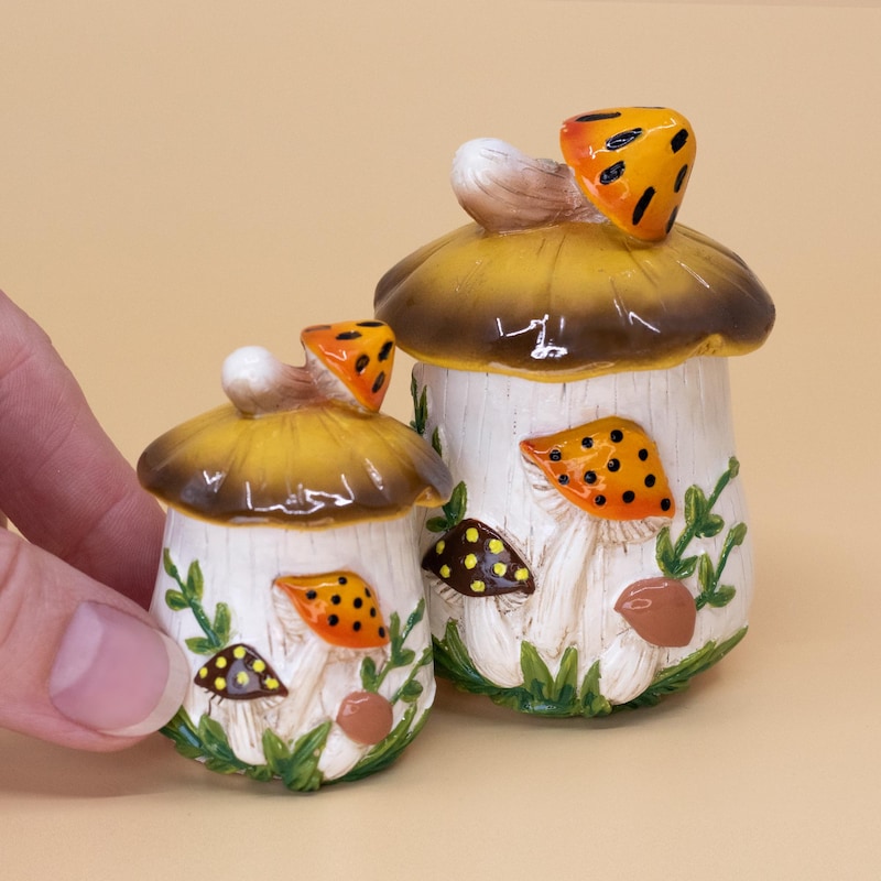 Vintage Mini Mushrooms - Etsy