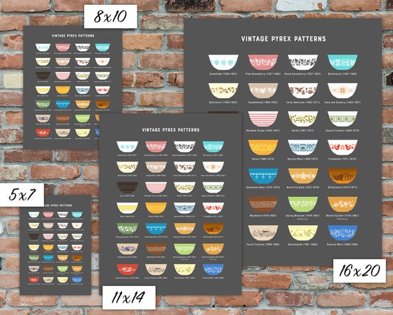 Pyrex Color Chart