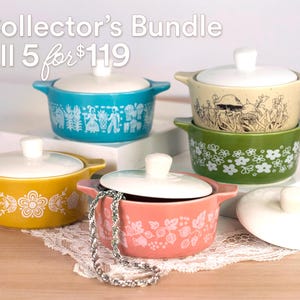 Pyrex-Inspired Spring Blossom Casserole Ceramic Trinket Box