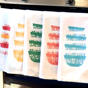 Pyrex Patterns Tea Towels