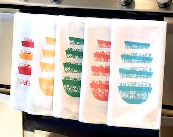 Pyrex Patterns Tea Towels