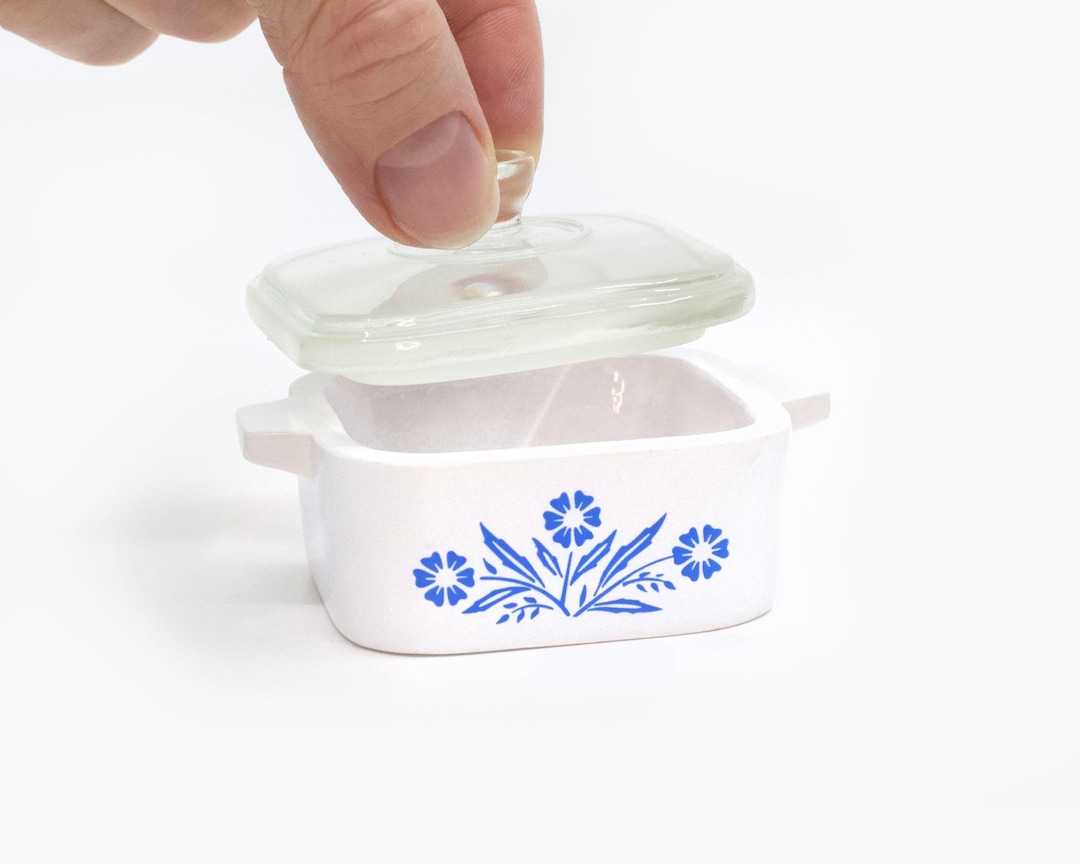 Mini Cornflower Trinket Box – Corning Ware–inspired Casserole - Etsy