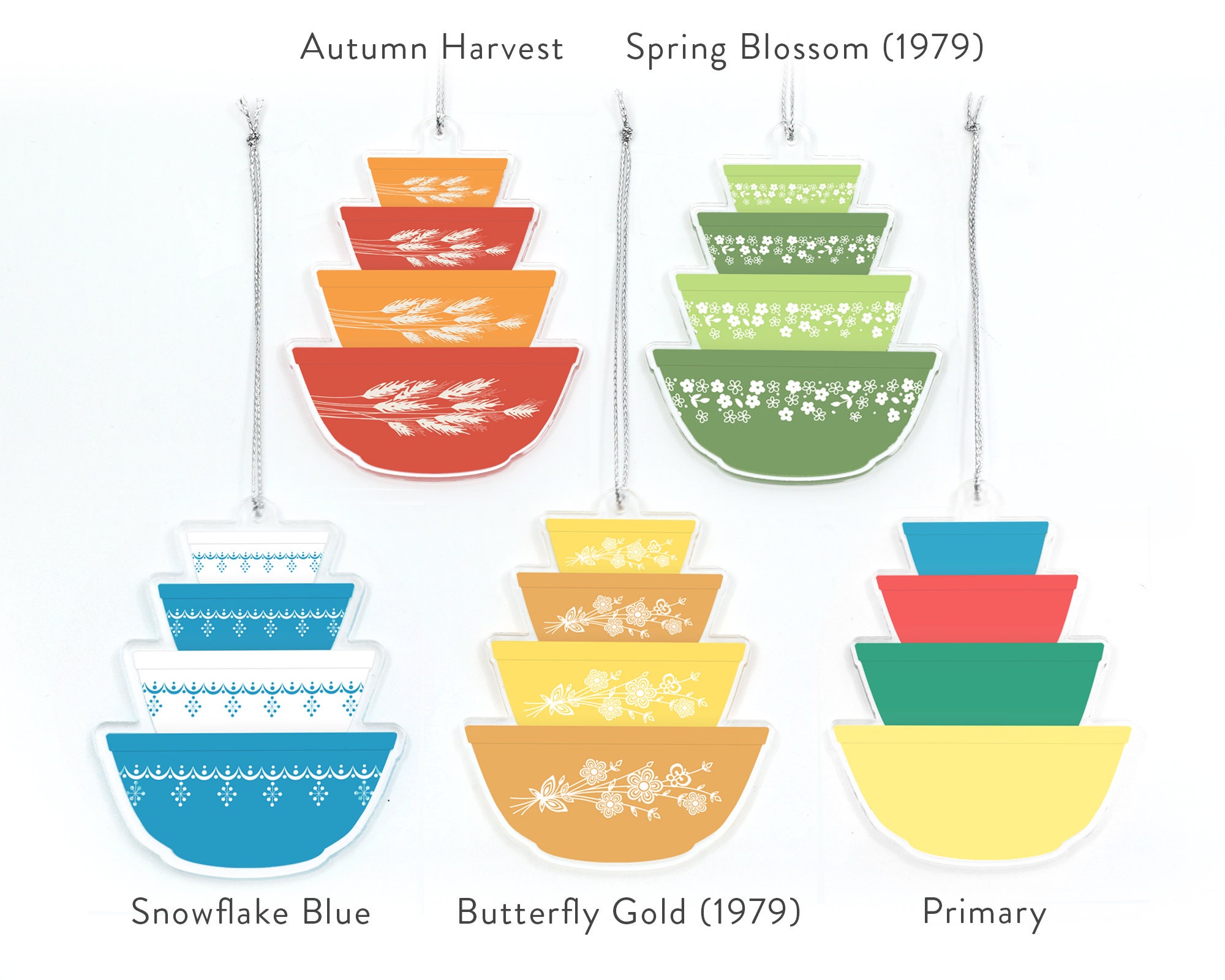 Pyrex Christmas Ornaments Etsy Canada