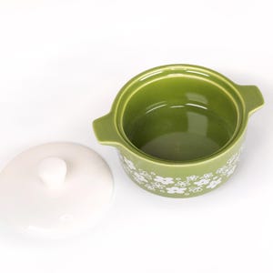 Pyrex-Inspired Spring Blossom Casserole Ceramic Trinket Box