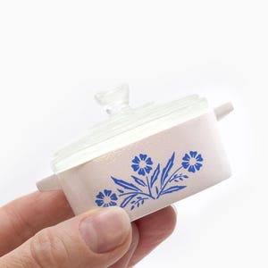 Mini Cornflower Trinket Box | Corning Ware Inspired Casserole | Vintage Kitchen Decor | Pyrex Lover Gift | Ring Dish | Resin Jewelry Holder