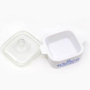 Mini Cornflower Trinket Box | Corning Ware Inspired Casserole | Vintage Kitchen Decor | Pyrex Lover Gift | Ring Dish | Resin Jewelry Holder