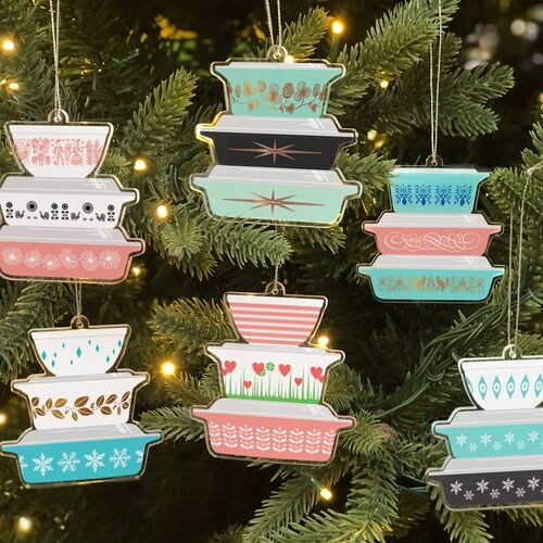 Vintage Pyrex Ornaments Refrigerator Fridgie Set Crazy Etsy