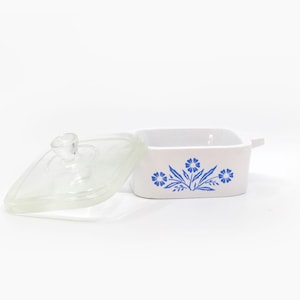 Mini Cornflower Trinket Box | Corning Ware Inspired Casserole | Vintage Kitchen Decor | Pyrex Lover Gift | Ring Dish | Resin Jewelry Holder