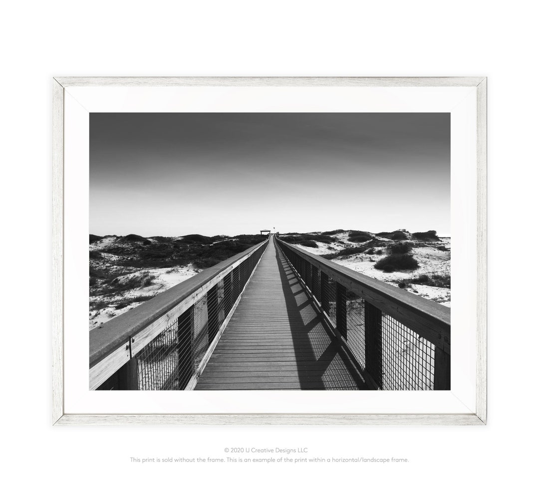Beach Photography, Black and White Photo, Landscape, Beach Life, Fine