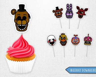 FNAF pizza box FNAF pizza labels Five Nights at Freddy's