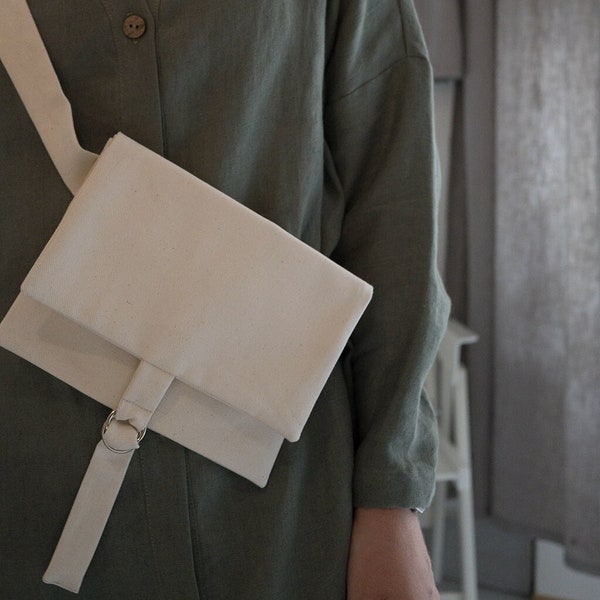 Minimal belt bag | Organic cotton belt bag | Fanny pack
