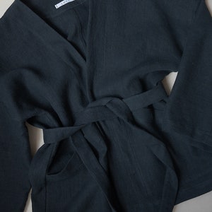 Basic Kimono Jacket Linen Jacket Linen Kimono Capsule Wardrobe - Etsy