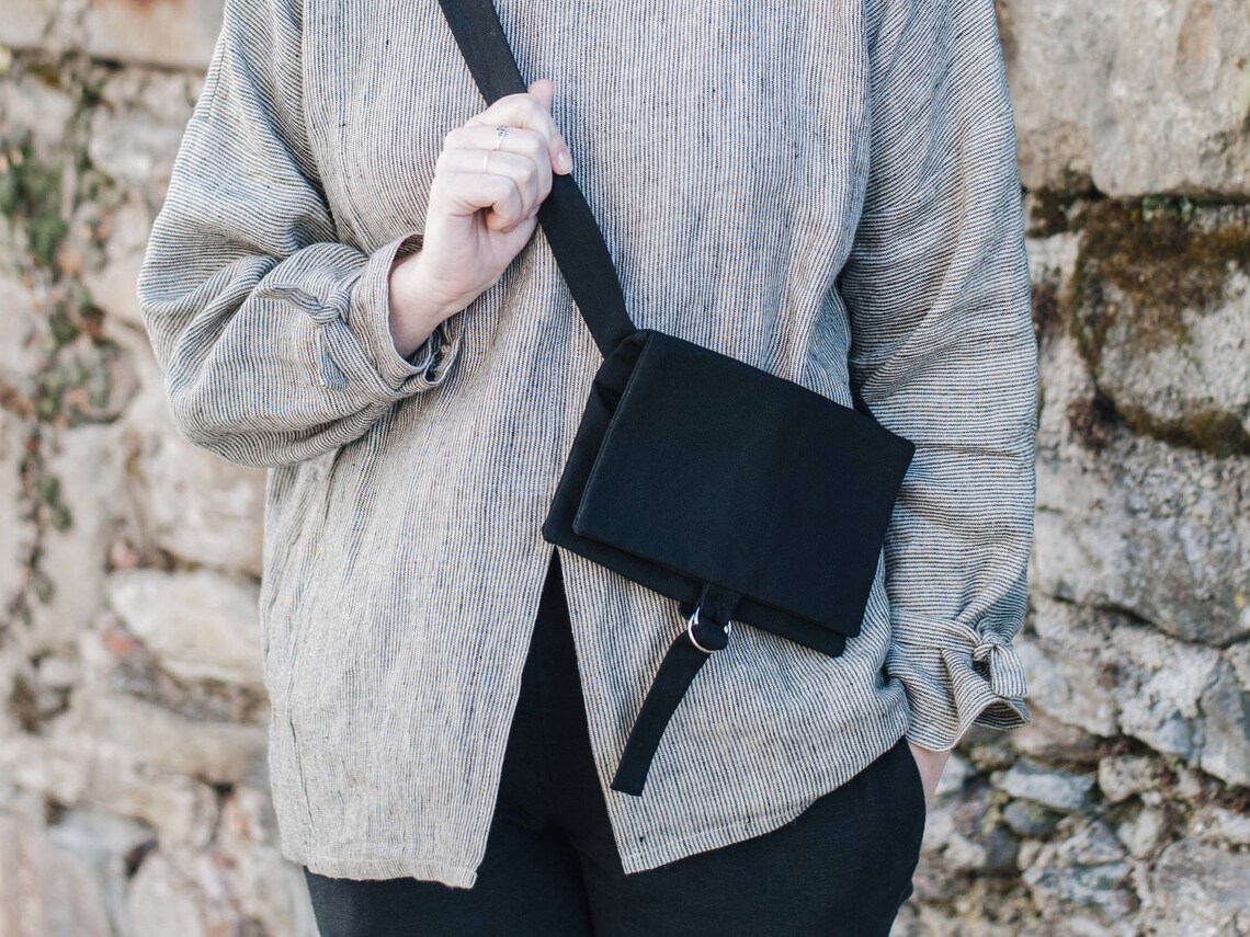 Minimal Belt Bag Organic Cotton Belt Bag Fanny Pack Etsy