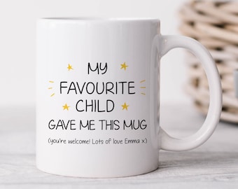 Festa del papà, festa della mamma, tazza preferita per bambini, regalo per papà, regalo per mamma, regalo per mamma, regalo di compleanno, regalo per papà, mamma
