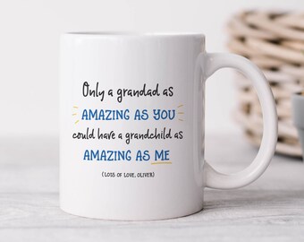 Personalised Grandad Mug, Fathers Day Gift