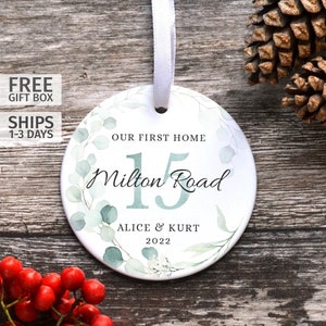 New Home Gift, Personalised Housewarming Gift, Our First Home Ornament, New House Keepsake