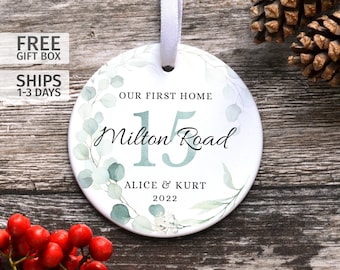 New Home Gift, Personalised Housewarming Gift, Our First Home Ornament, New House Keepsake