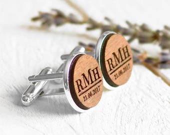 Groomsmen Gifts Mens Cufflinks Custom Engraved Cufflinks Wedding Cufflinks Initials Personalized Cufflinks Monogrammed Cufflinks