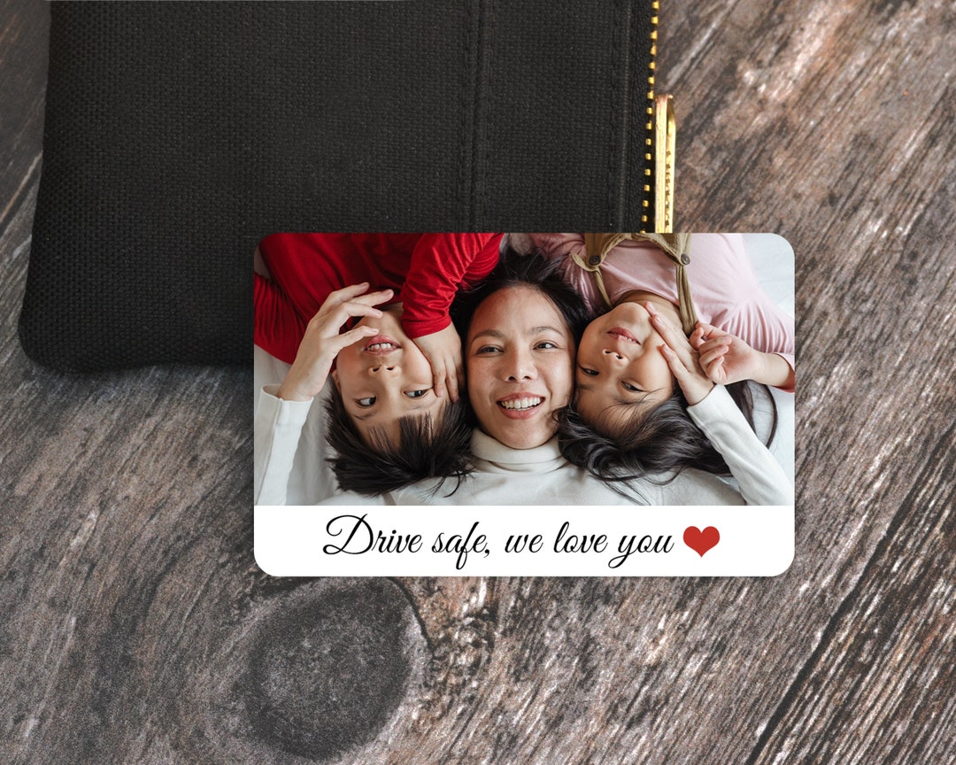 Personalised Photo Wallet Card, Custom Wallet Insert, Father's Day Gift