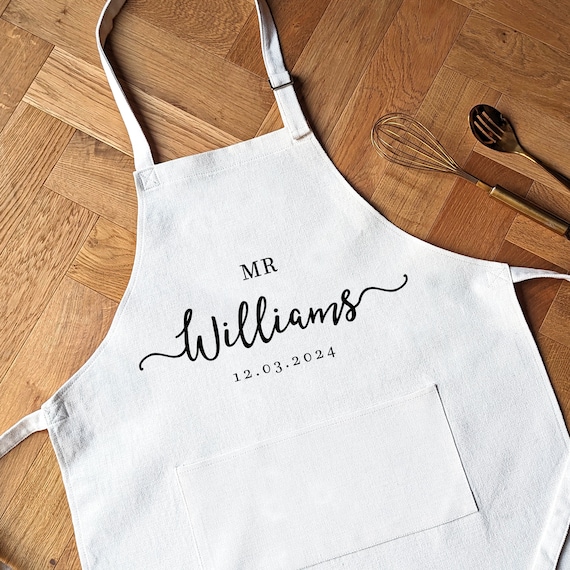 Grembiule da sposa, grembiuli da signor e signora, grembiule da - Main Image