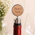 Personalised Engagement Gift, Custom Wine Bottle Stopper, Personalised Gift for Newly Engaged Couple, Bottle Stopper for Engagement