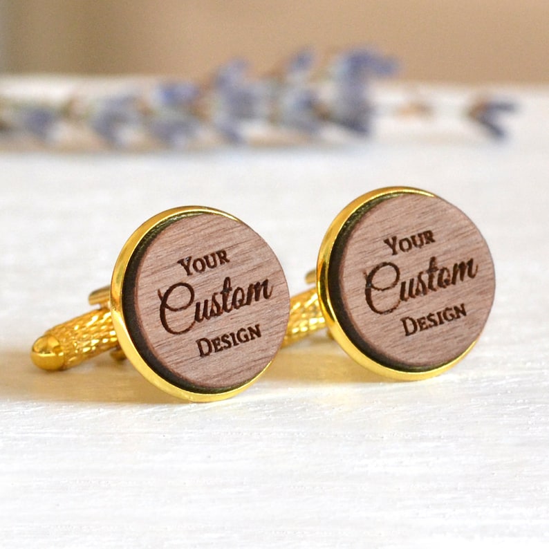 Custom Cufflinks Personalised Cufflinks Custom Logo Etsy UK