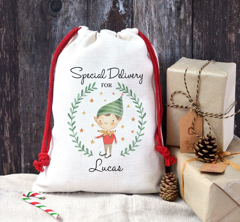 Christmas Santa Sack Gift BagTruck Load of PresentsPersonalised 