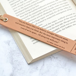 Personalised Gift Mum, Birthday Present for Mum, Reading Gift, Book Lover Gift, Personalised Leather Bookmark image 7