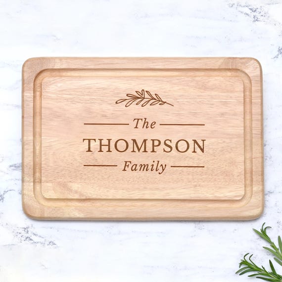 Personalised Cutting Board, Housewarming Gift for Couples, First Home Gift, Wood Chopping Board, Personalised Wedding Gift