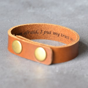Secret Message Bracelet, Hidden Message, Personalised Gift for Him or Her, Custom Leather Bracelet, Gift for Boyfriend Girlfriend