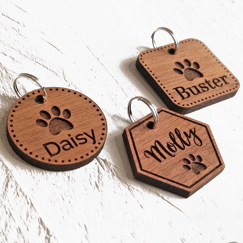 Personalised Pet Tag Custom Pet Tag Cat Tags Dog ID Tags Etsy