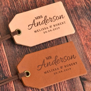 Personalised Leather Luggage Tag, Travel Holiday Gift, Leaving Gift, Birthday Gift for Daughter Sister Friend image 3