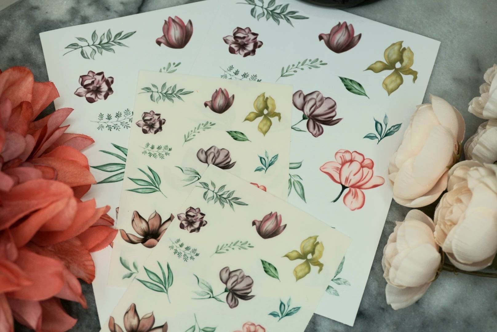 Colorful Flower Sticker Sheet - Planner or Journal Stickers - Flower ...