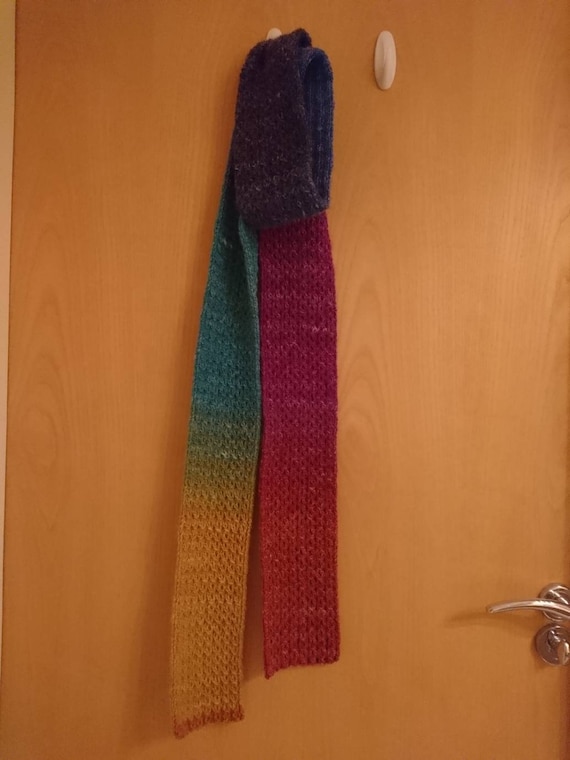Écharpe Rayures Multicolores Super Stylée - état Comme Neuve !