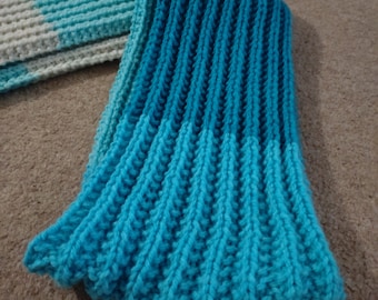 Hand Knitted Wool Blend Scarf