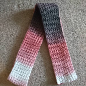 Hand Knitted Striped Scarf