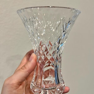 Royal Brierley Crystal Vase - Etsy
