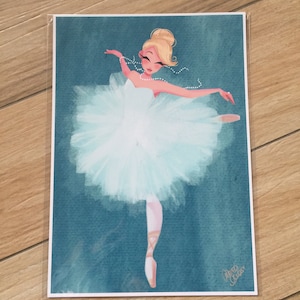 Medio della ballerina stampa