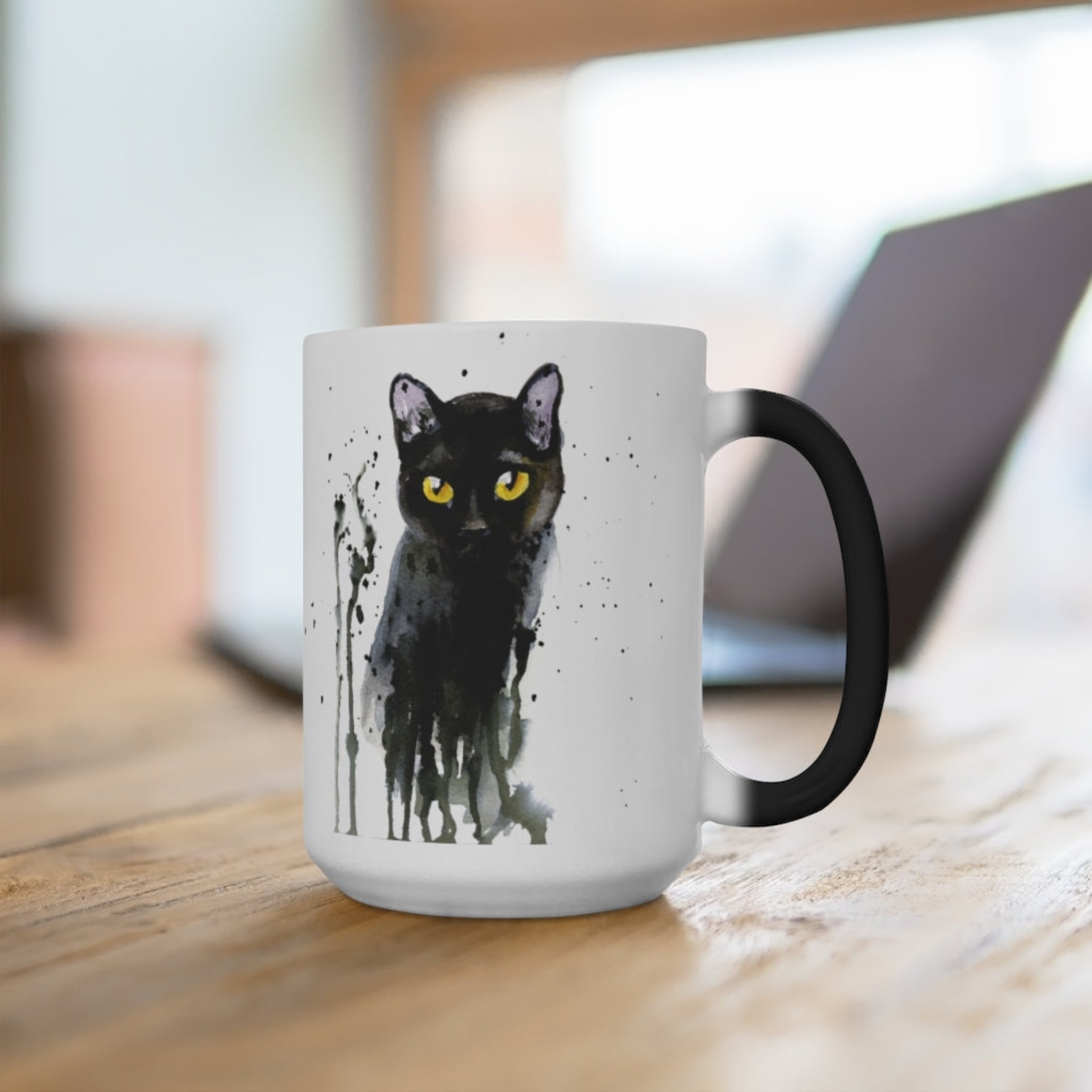 Black Cat Coffee MugCat Lover Coffee MugCoffee Mug for Cat Etsy