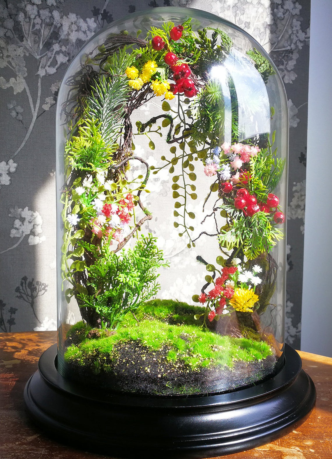 Terrarium the flower arch of the enchanted forest Etsy