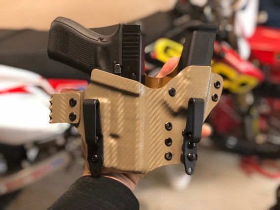 Glock 19 23 With Tlr3 Custom Kydex Iwb Holster For A Glock Etsy