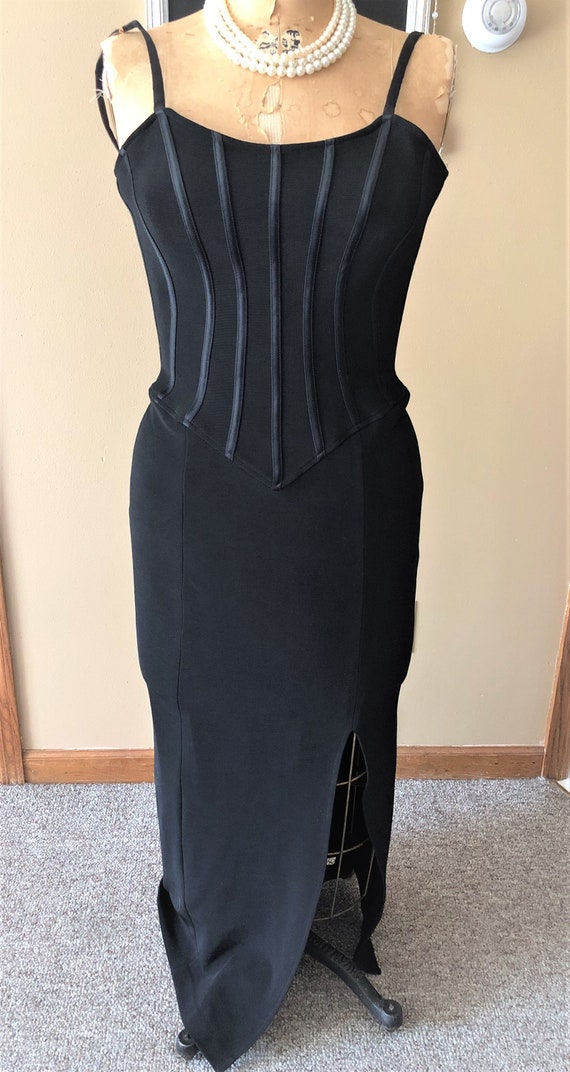 Vintage Corset Dress, Wedding Dress, Evening Dress