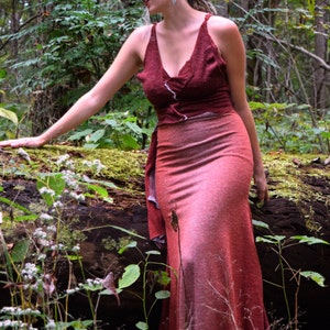 Two-Piece V-Neck Tank Top + Rose Maxi Skirt