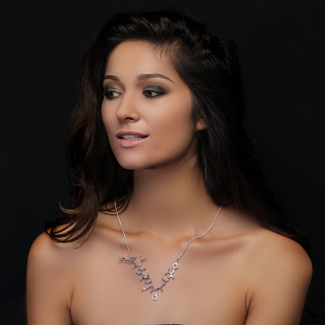 ENDORPHIN Necklace Euphoria Molecule Endorphin Molecule Etsy