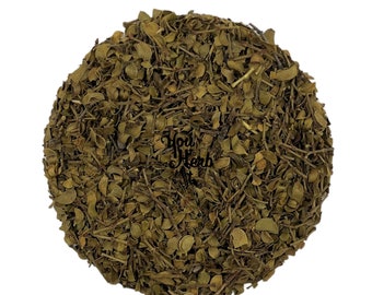 Chaparral (Larrea tridentata): hojas y tallos secos cortados finamente