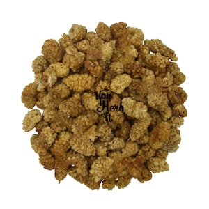 Organic Dried White Mulberries  - Morus alba