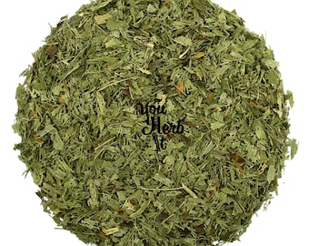 Folhas secas cortadas de estévia - Stevia Rebaudiana