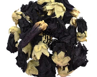 Black Mallow Dried Whole Flowers - Hollyhock - Alcea Rosea L.