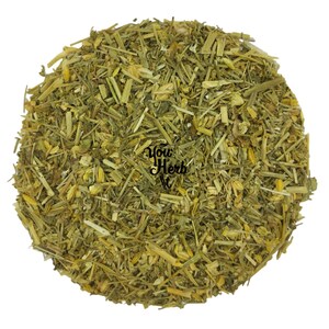 May include: A circular pile of dried herbs, with a mix of green and yellow-brown tones. The image is a close-up of the herbs, showing stems and leaves. The text "You Herb It" is visible in the lower center of the image.